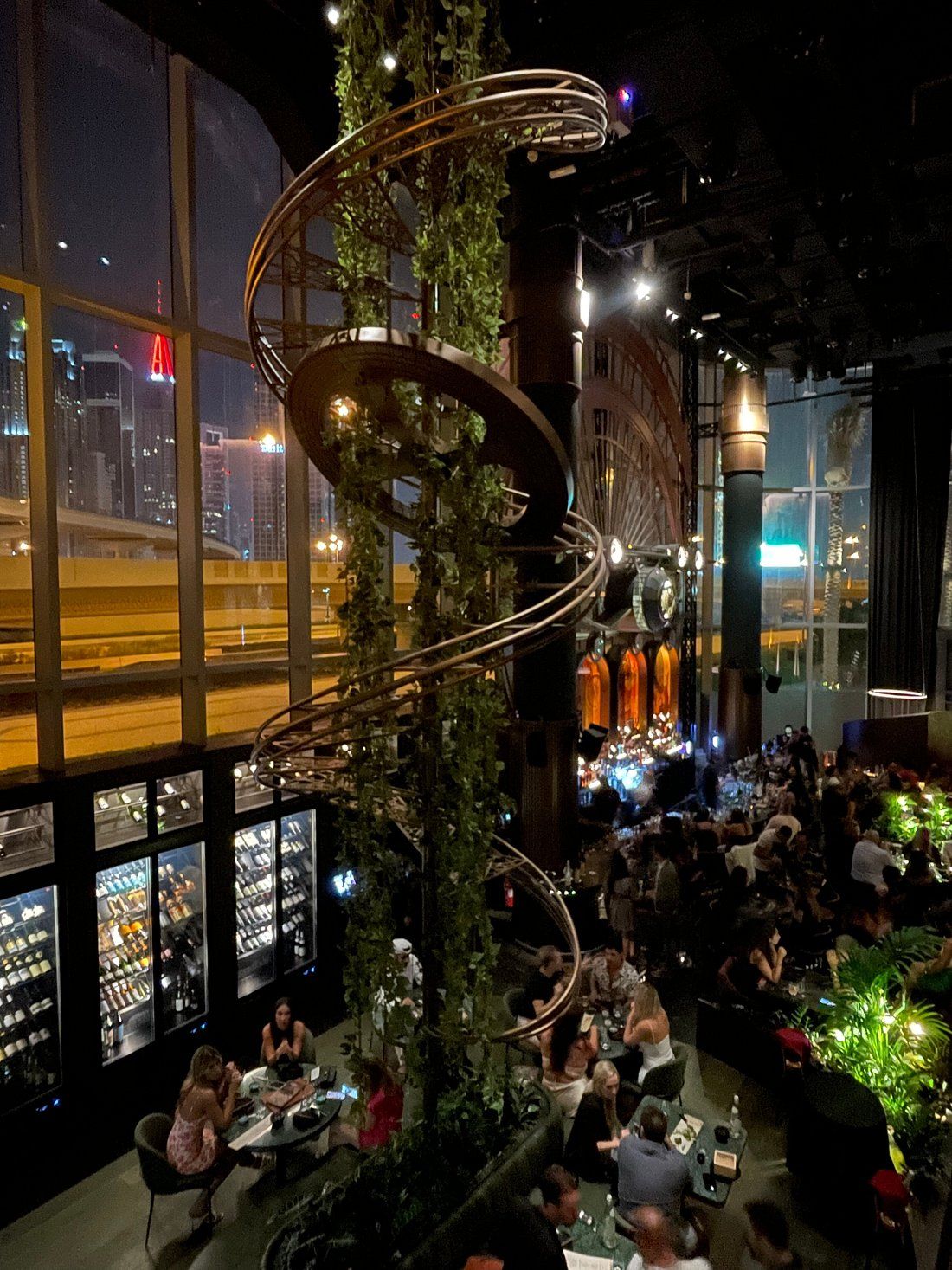 Amelia Dubai Dubai — the steampunk Art Deco dining room and terrace