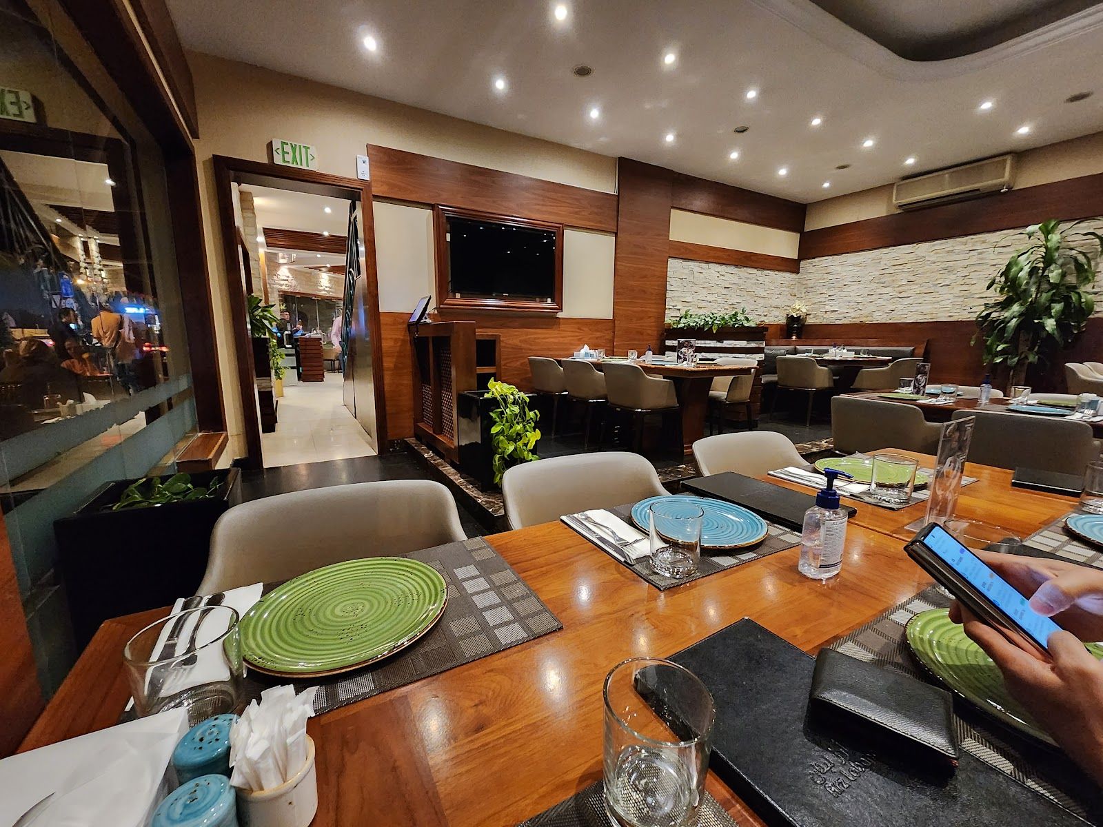 Armenian food spread with dolma
