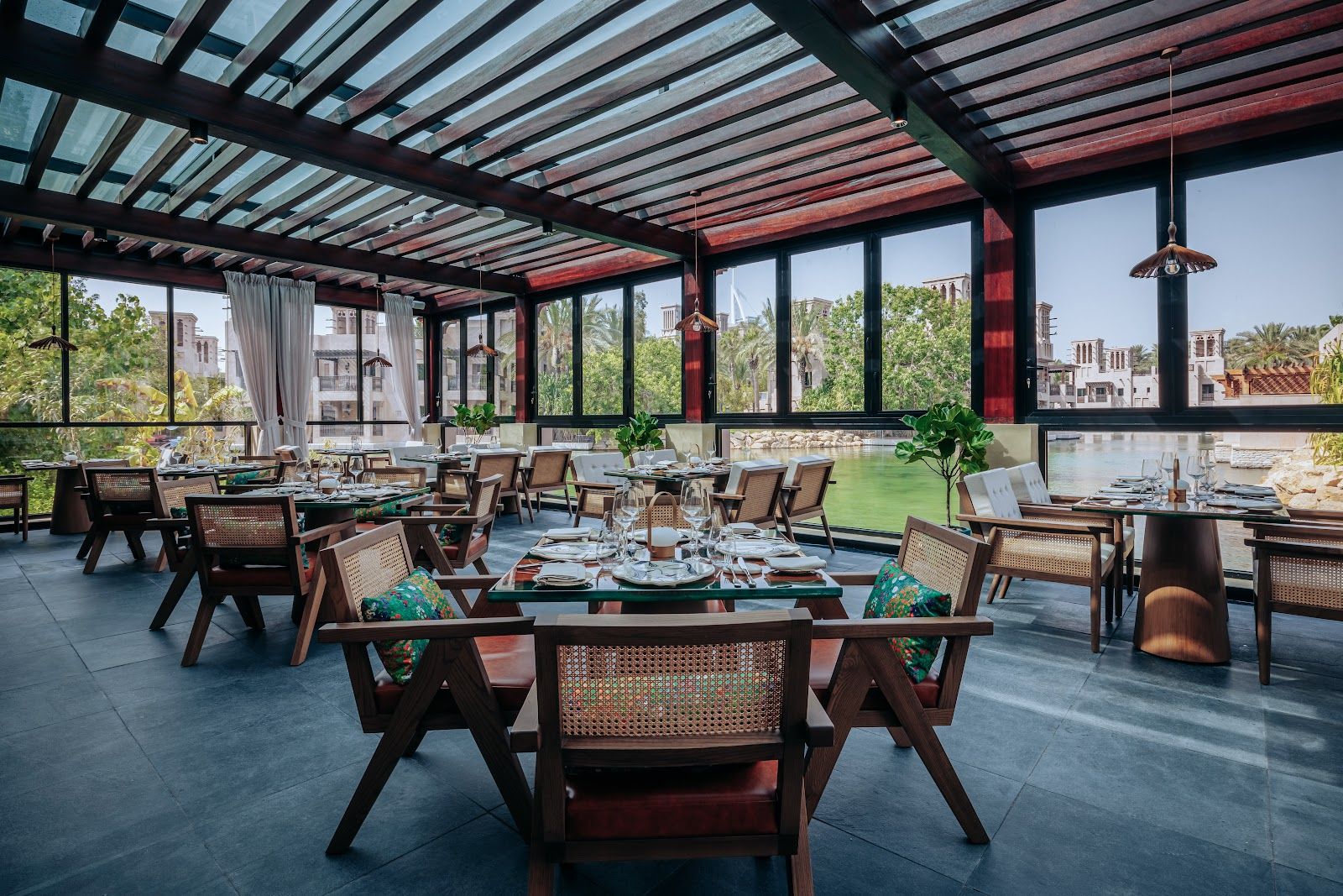Atrangi elegant Indian restaurant Jumeirah waterway setting