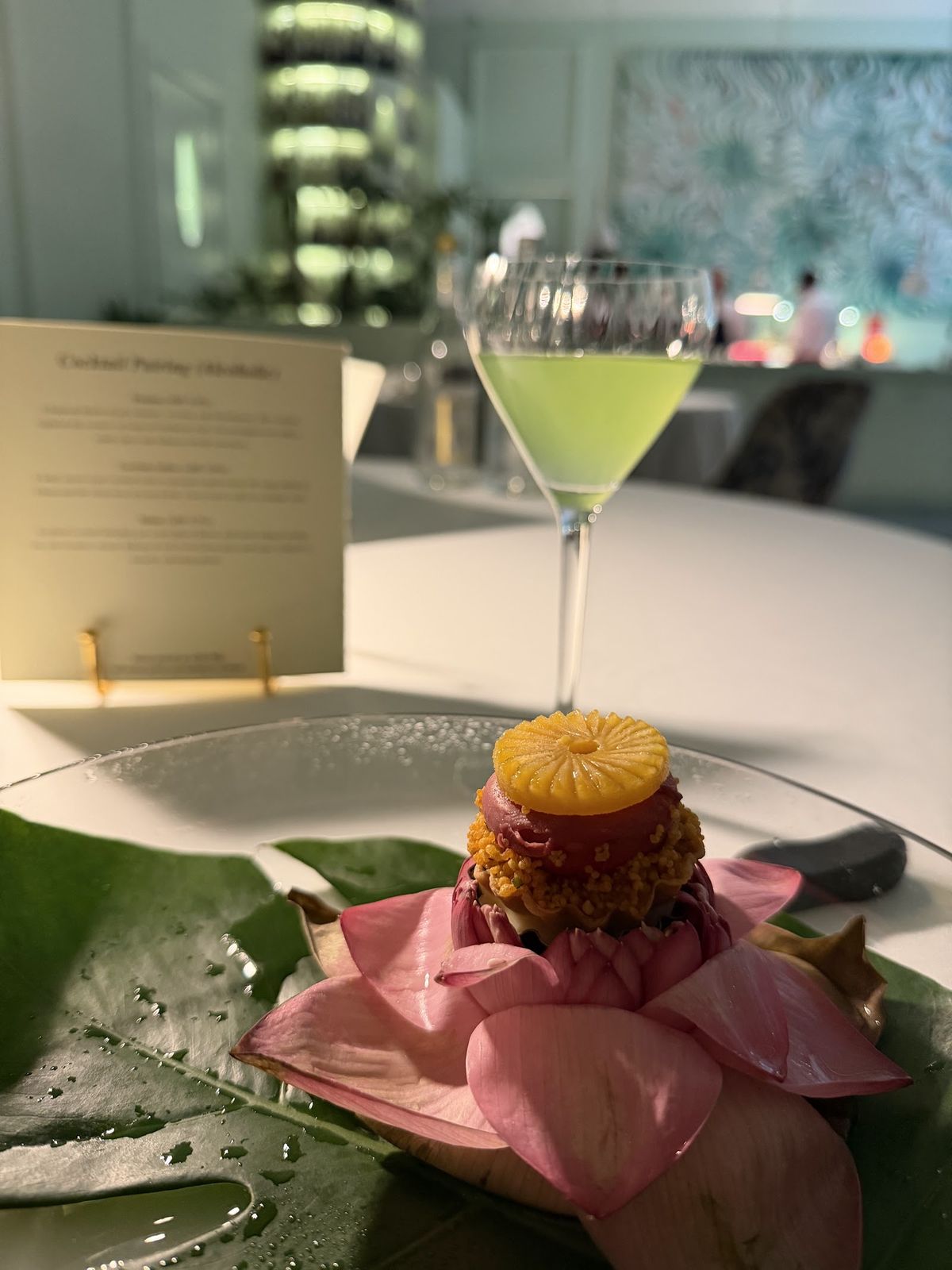Avatara Dubai — multi-course vegetarian tasting plate