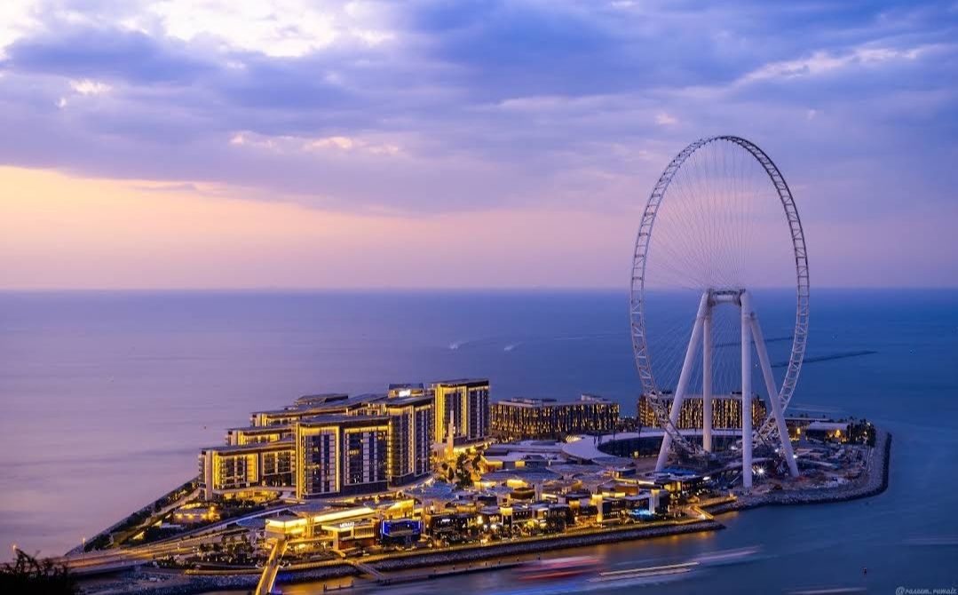 Bluewaters Island Dubai waterfront dining and Ain Dubai