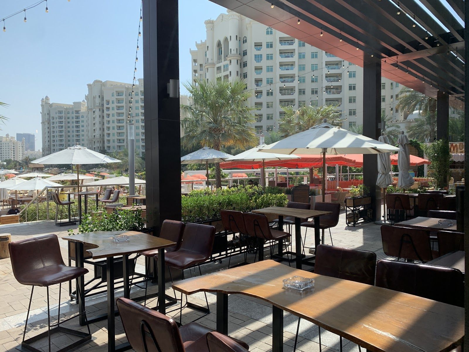 BOA Steakhouse Dubai - modern steakhouse terrace on Palm Jumeirah