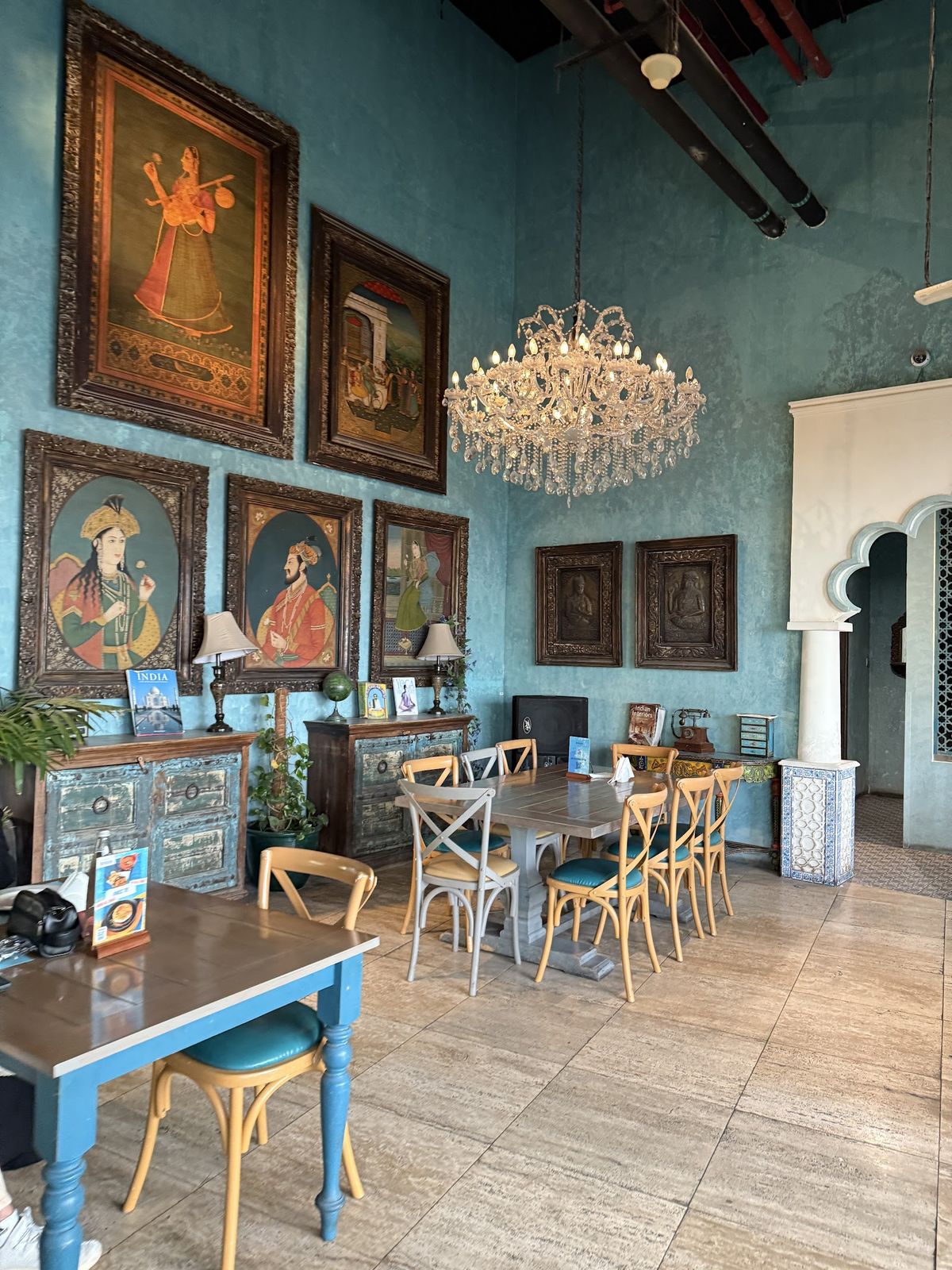Bombay Bungalow Dubai — biryani and curries on the table