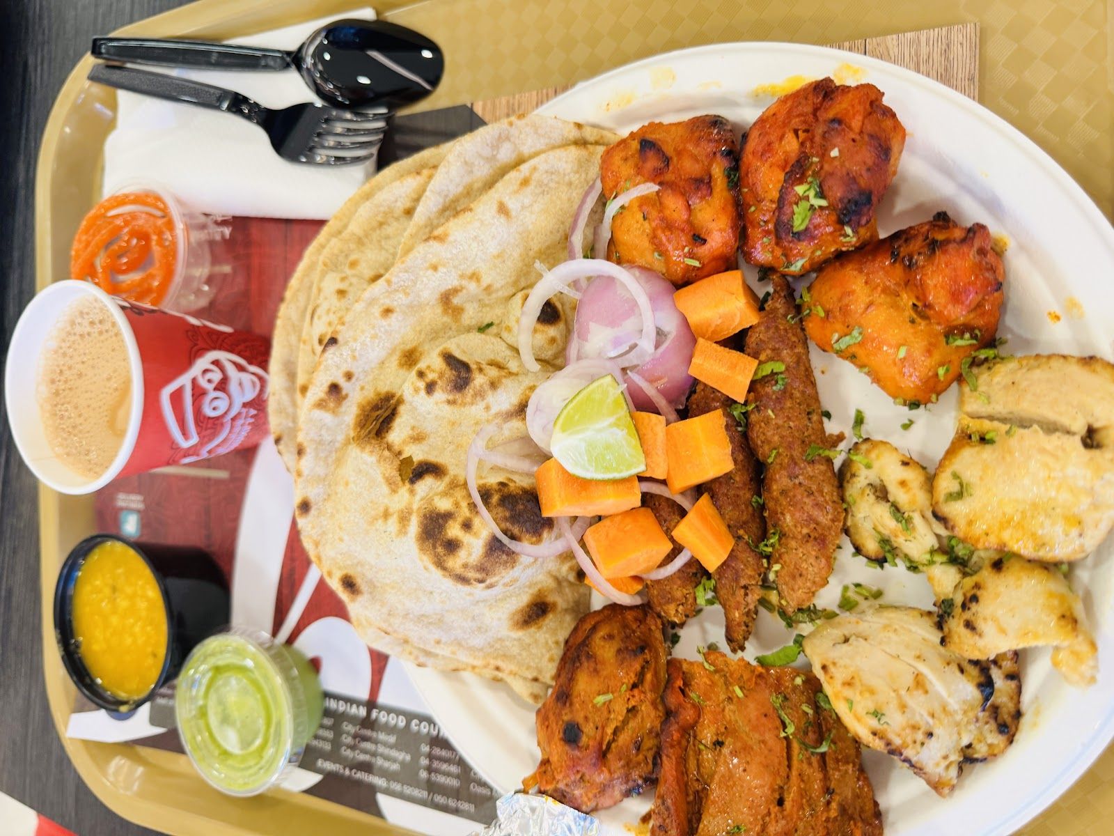 Bombay Chowpatty Bur Dubai — pav bhaji with buttered buns
