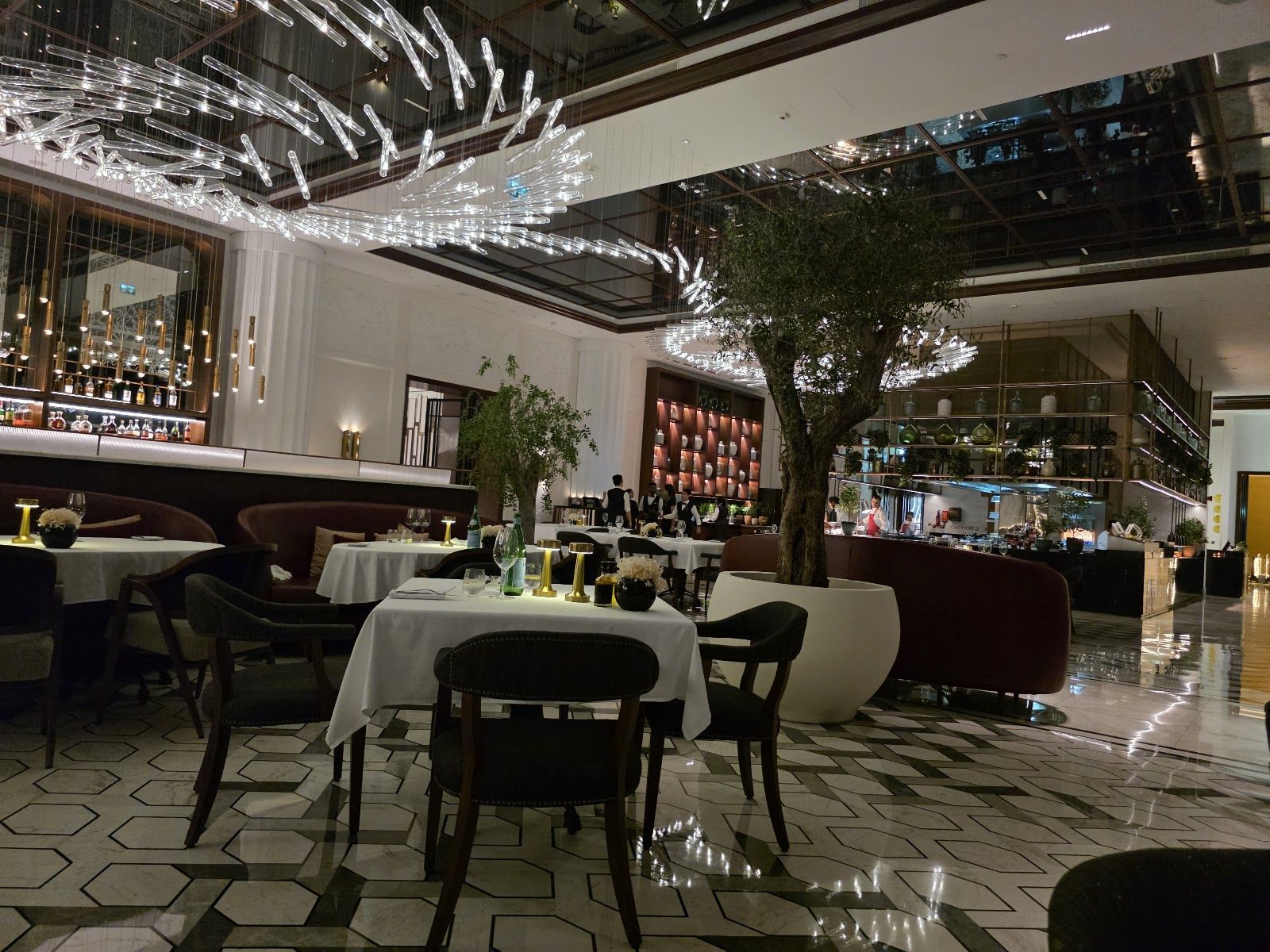 Brasserie Boulud Dubai — dessert service at the Sofitel Obelisk brasserie