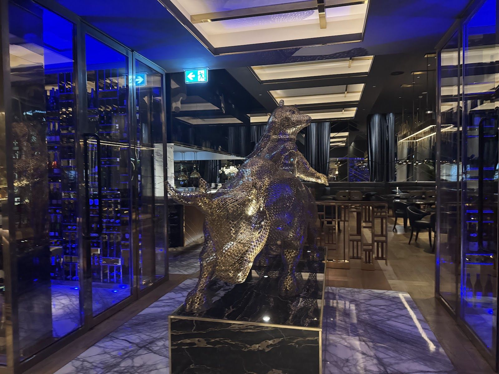 Bull and Bear Dubai — signature burger at Waldorf Astoria DIFC