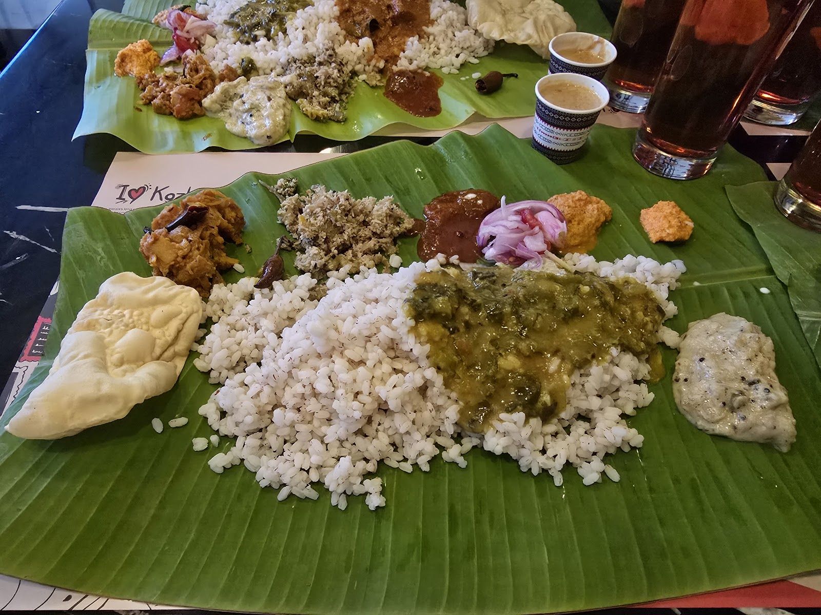 Calicut Kallayi Restaurant Dubai — flaky Malabar porotta and beef fry