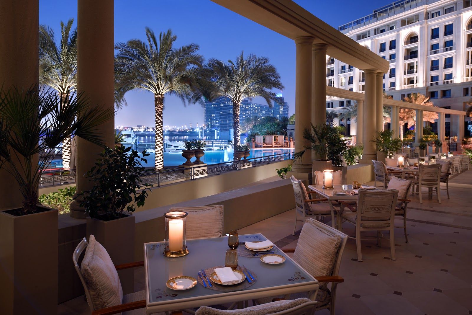 Luxurious Persian fine dining at Palazzo Versace Dubai — opulent gold and marble interior