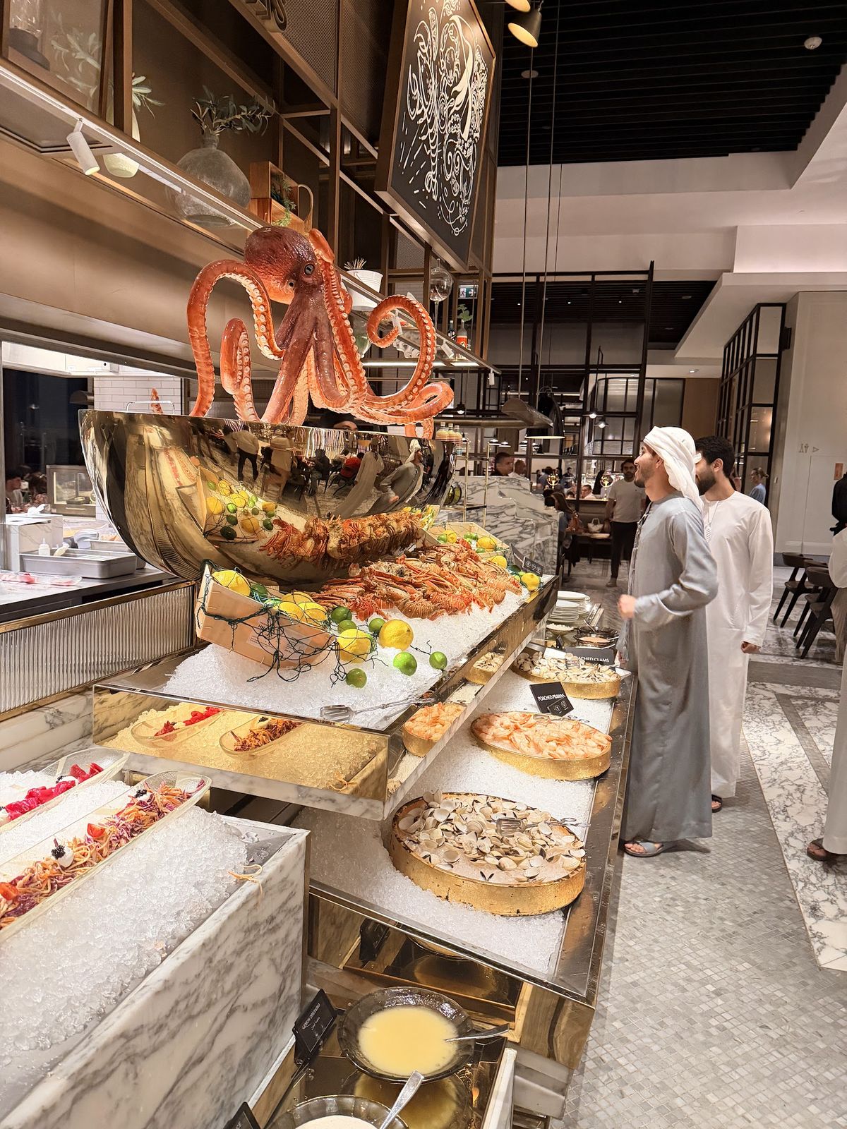Gastronomy Dubai — international Friday brunch buffet spread
