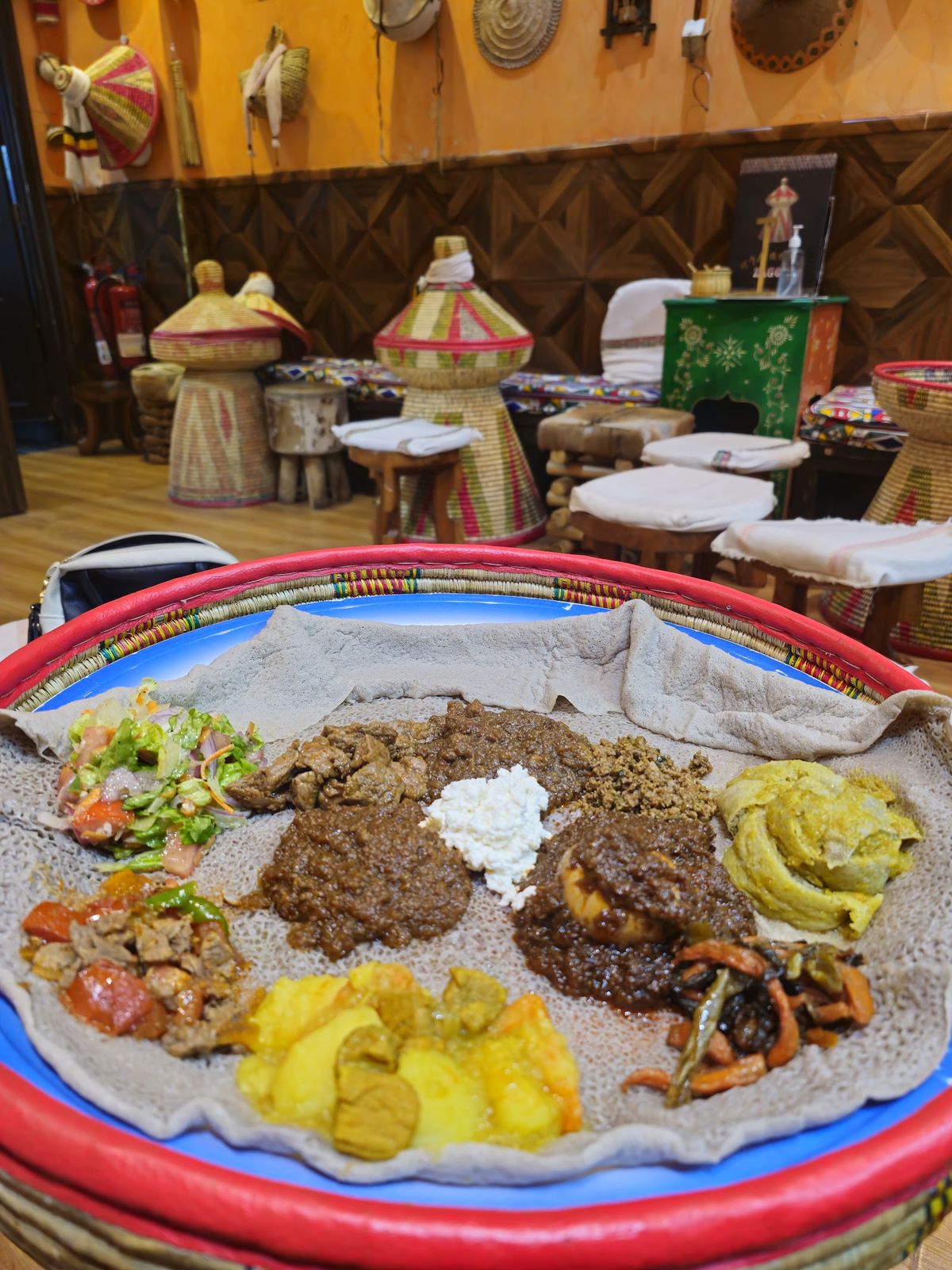 Teff-wheat blend injera