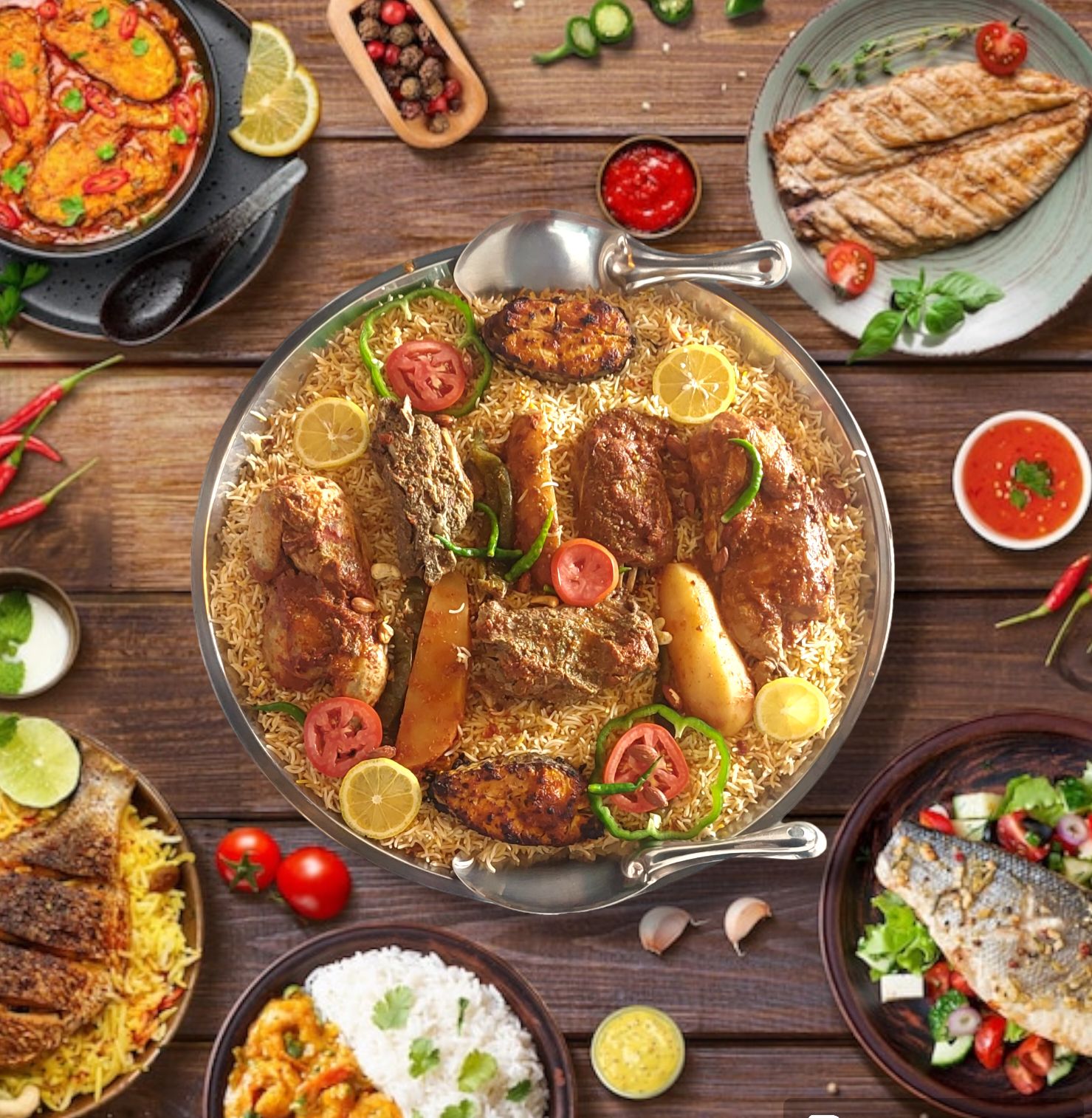 Kabsa Saudi rice — representative image for Saudi Food in Dubai: Kabsa, Jareesh & the Best Saudi Restaurants