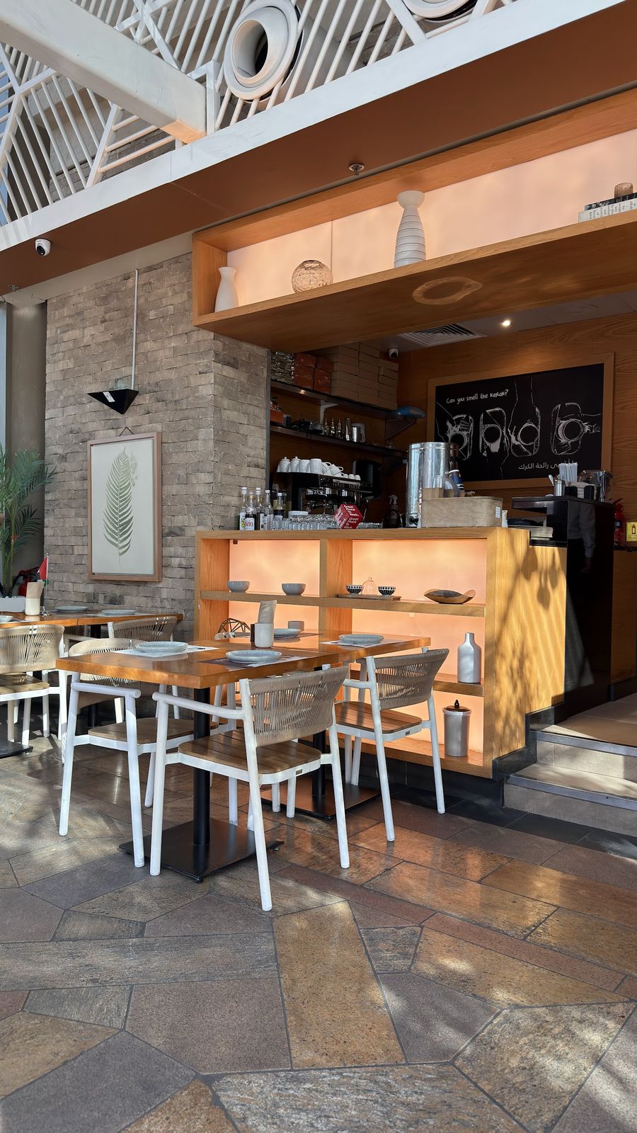 Karak House Dubai — a glass of karak chai and chapati