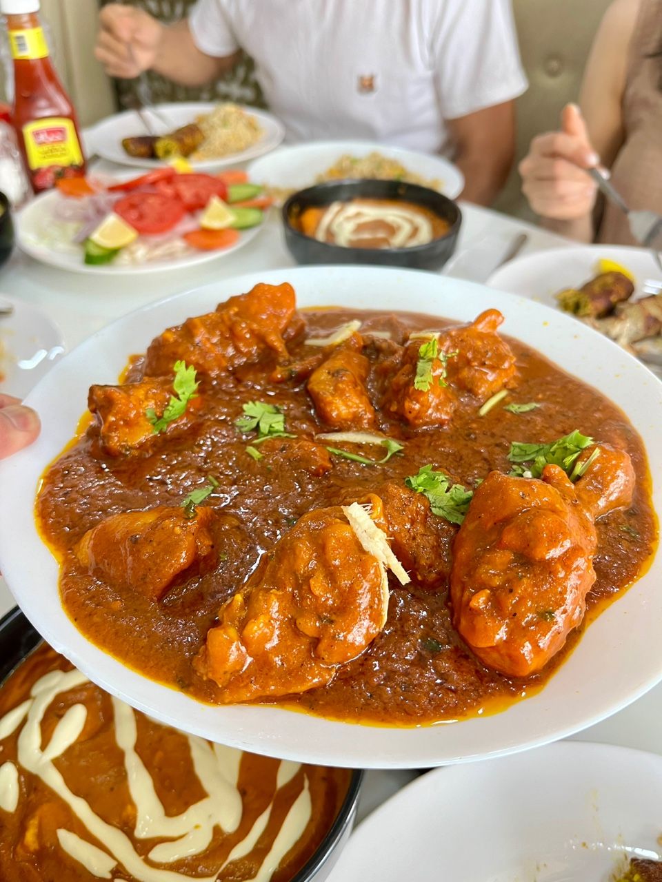 Lahore Plate Restaurant, Al Jaddaf Dubai — seekh kebabs on the grill