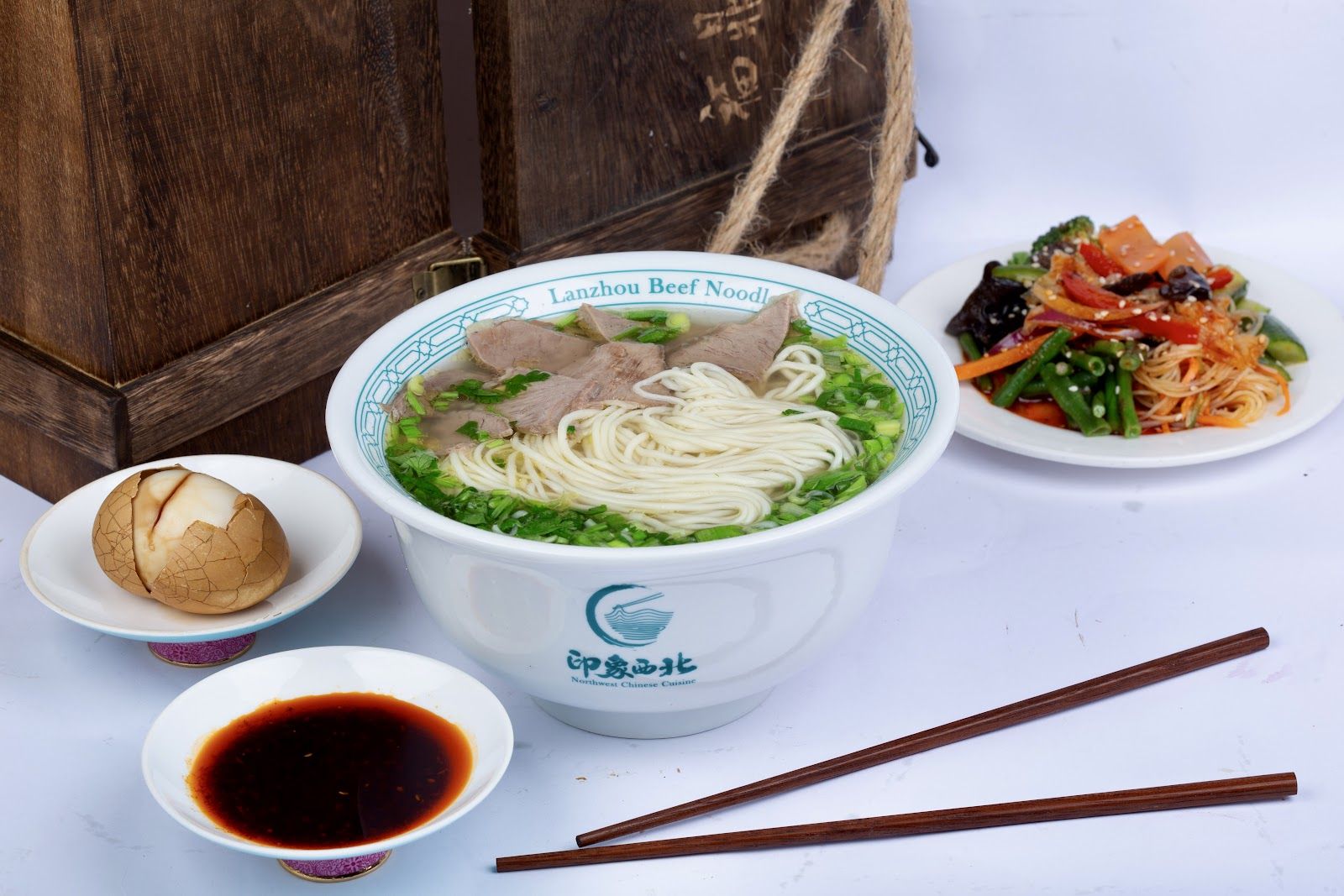 Lanzhou Beef Noodles Dubai - hand-pulled noodles in clear beef broth