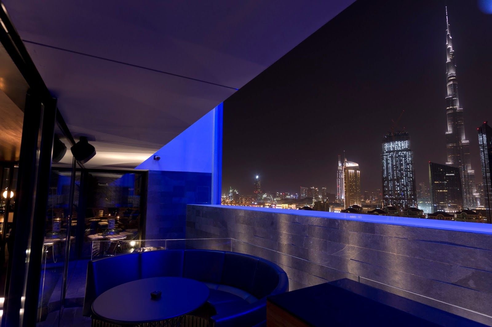 Mint Leaf of London Dubai — the 15th-floor room and plated dishes