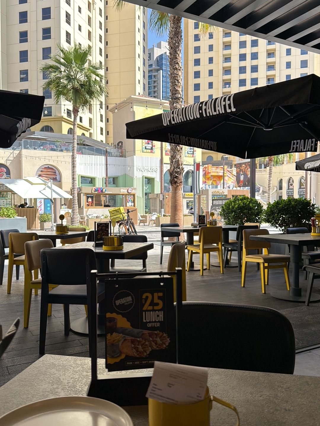 Operation Falafel Dubai — falafel and vegan wraps at the JBR The Walk branch