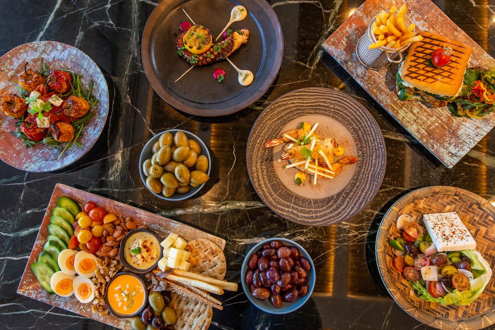 Paros Dubai — rooftop terrace and semi-infinity pool on the 46th floor of Taj JLT