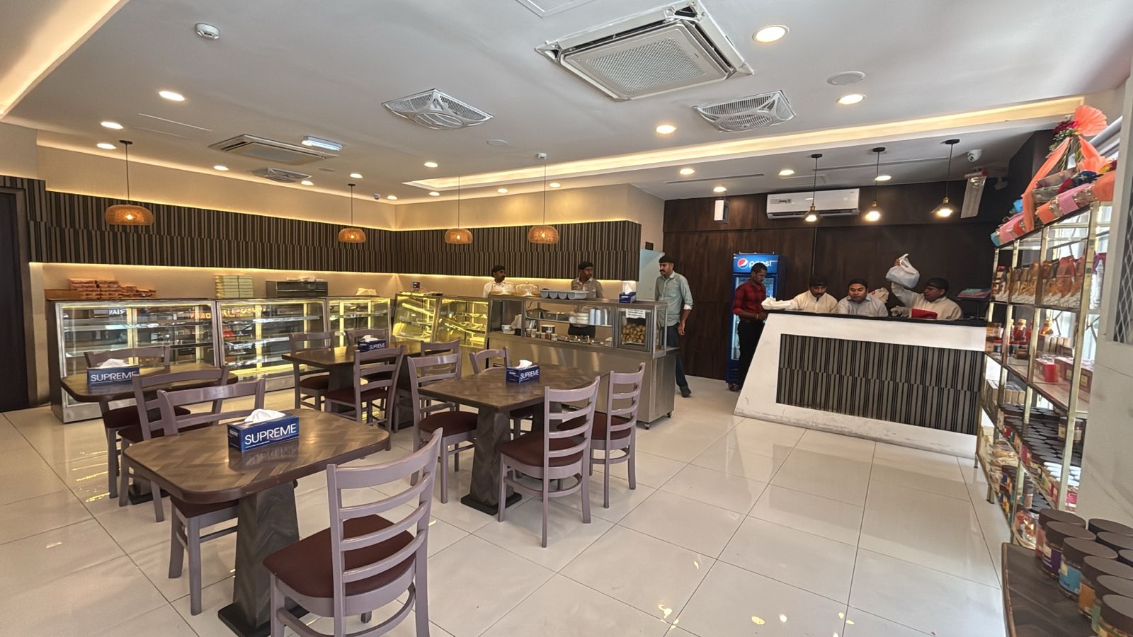 Puranmal Sweets Karama Dubai — jalebi with rabri and pure-veg mithai