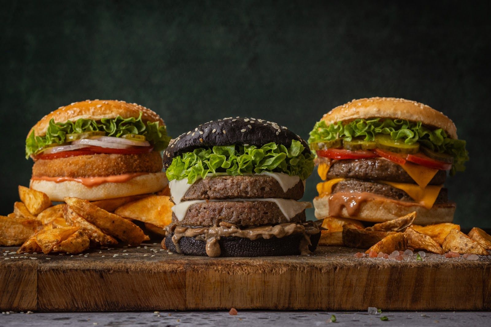 Pure Vegan Burger Bar Dubai — plant-based burger and fries at the new vegan spot