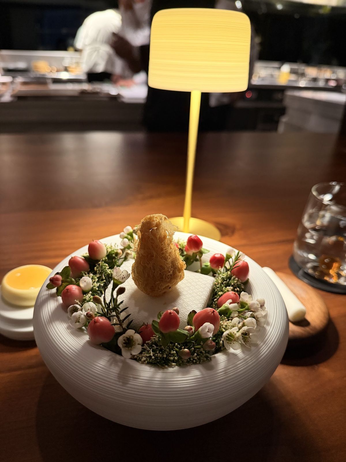 Row on 45 Dubai — tasting menu course with Marina view