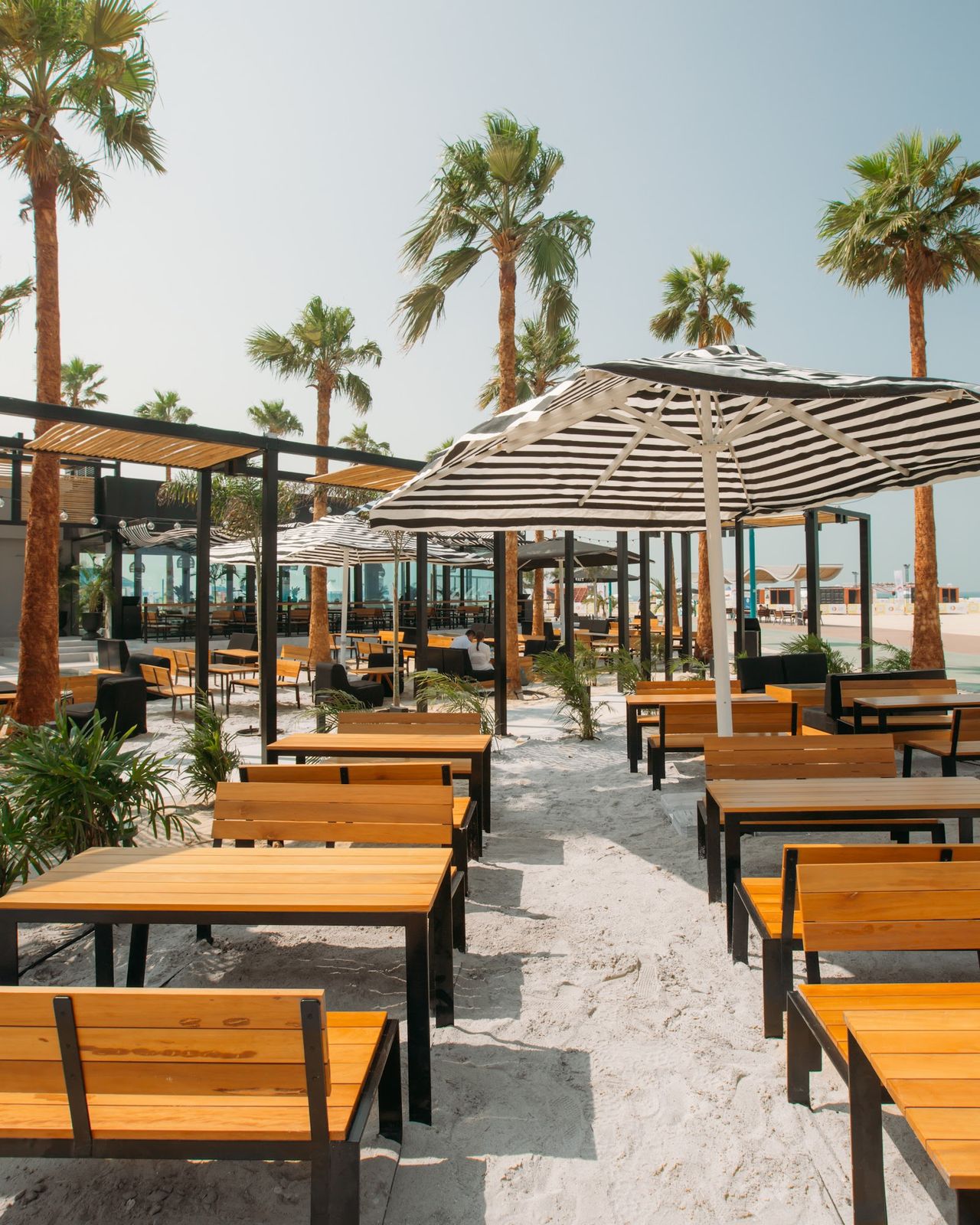 SALT (Kite Beach) Dubai — gourmet sliders and fries from a beach food truck