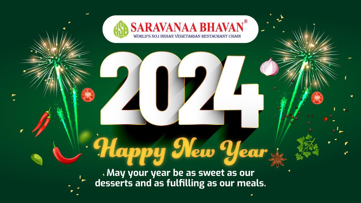 Saravanaa Bhavan Dubai — South Indian tiffin plate with idli, vada and chutneys