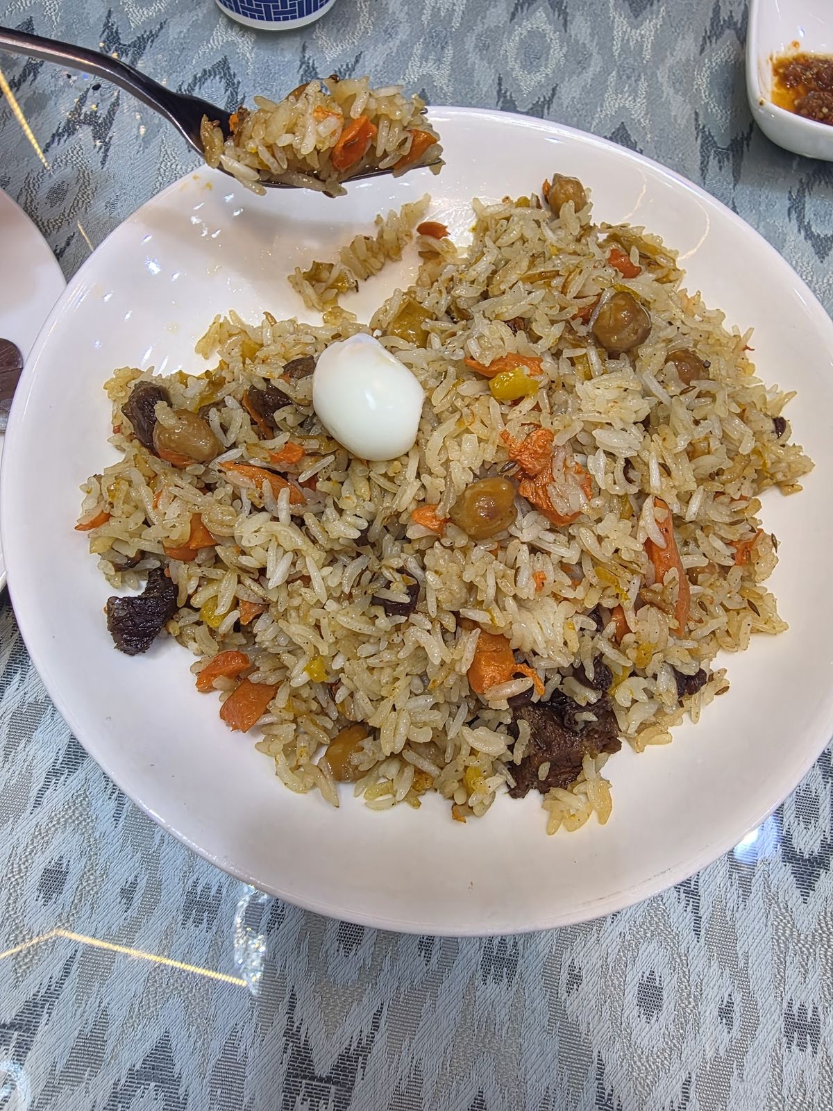 Shah Plov Azerbaijan national dish pastry dome