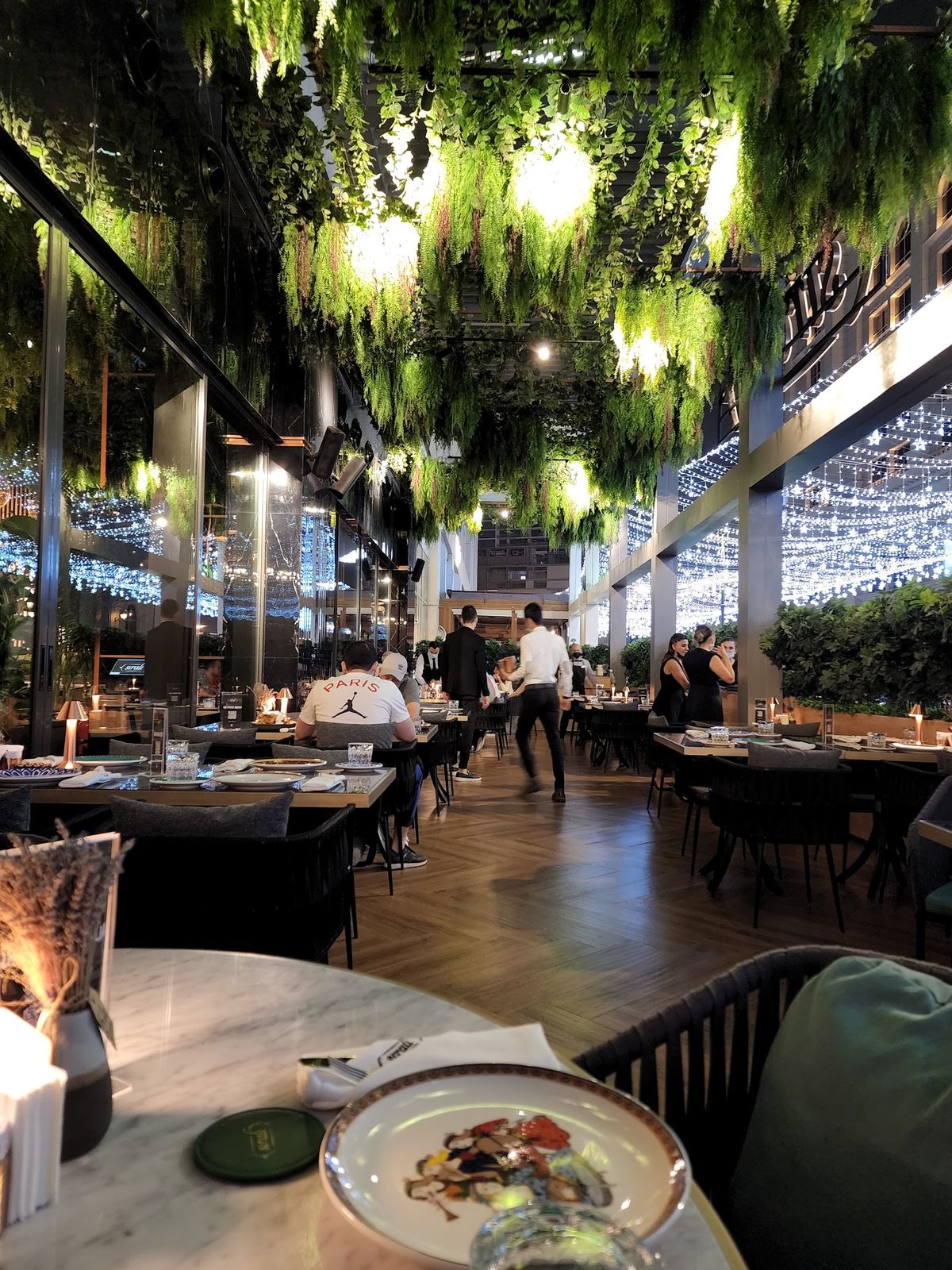 Sirali Dubai — opulent Ottoman fine dining interior with gold ornaments and rich fabrics in Al Habtoor City