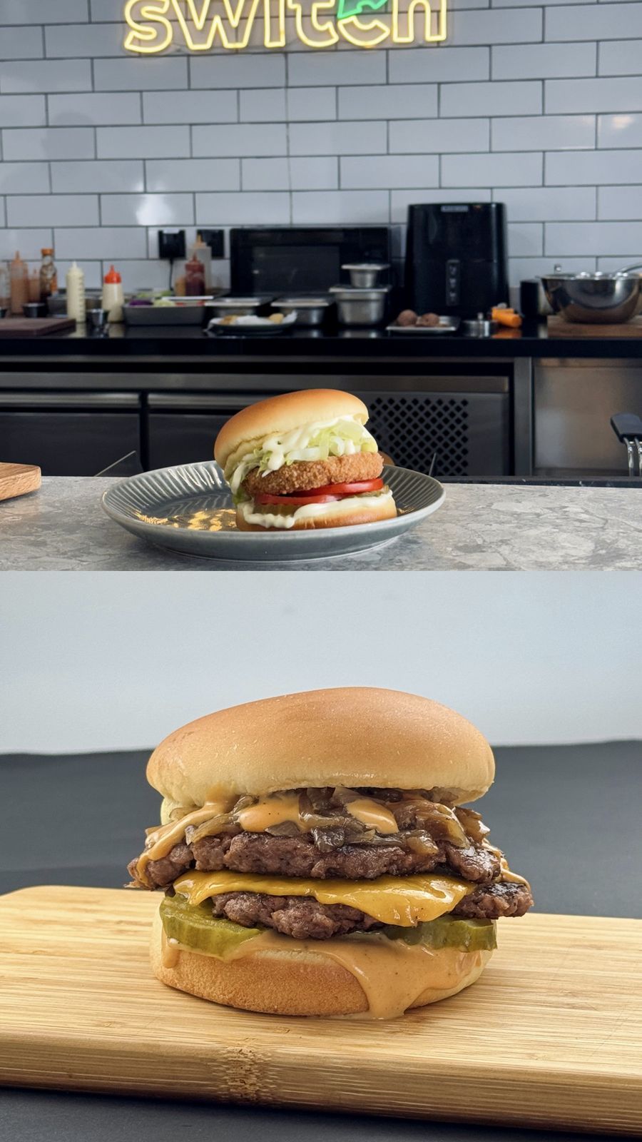 Switch Foods Dubai — plant-based burger and plates from the homegrown UAE brand