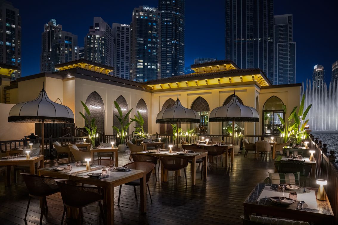 Thiptara Thai restaurant Palace Downtown Dubai Fountain view