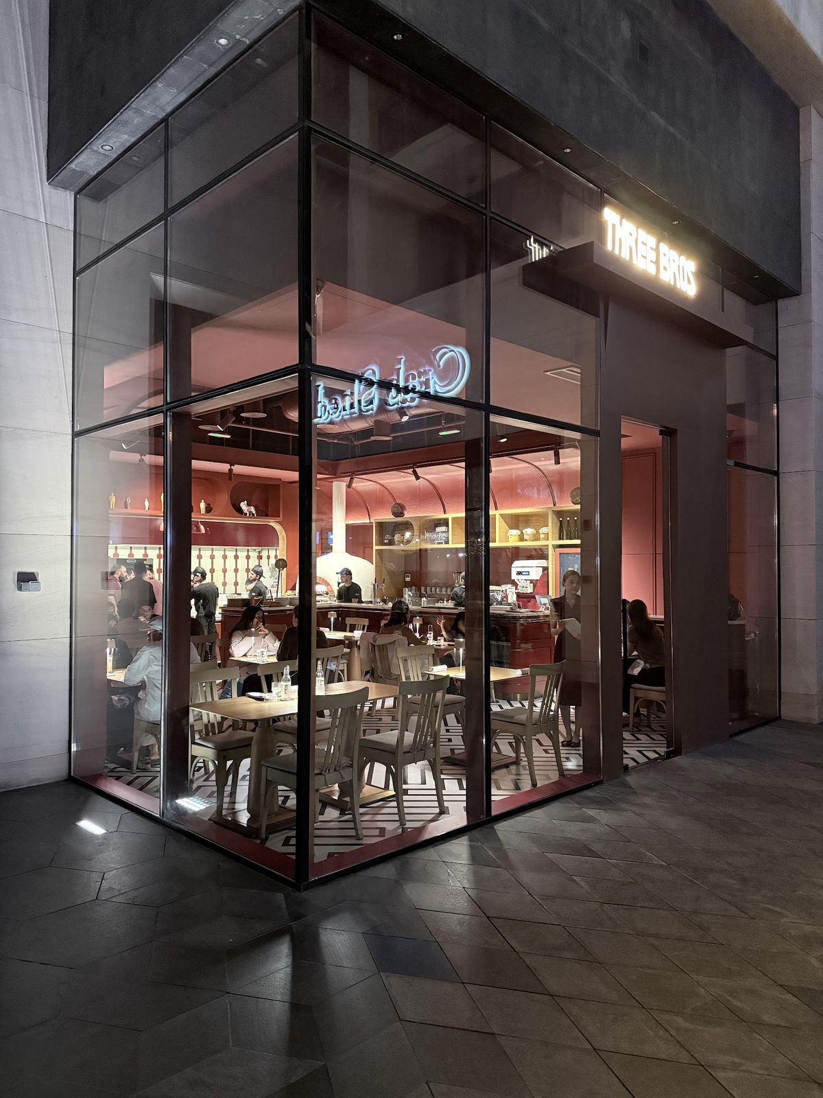 Three Bros wood-fired pizza restaurant Wasl 51 Dubai