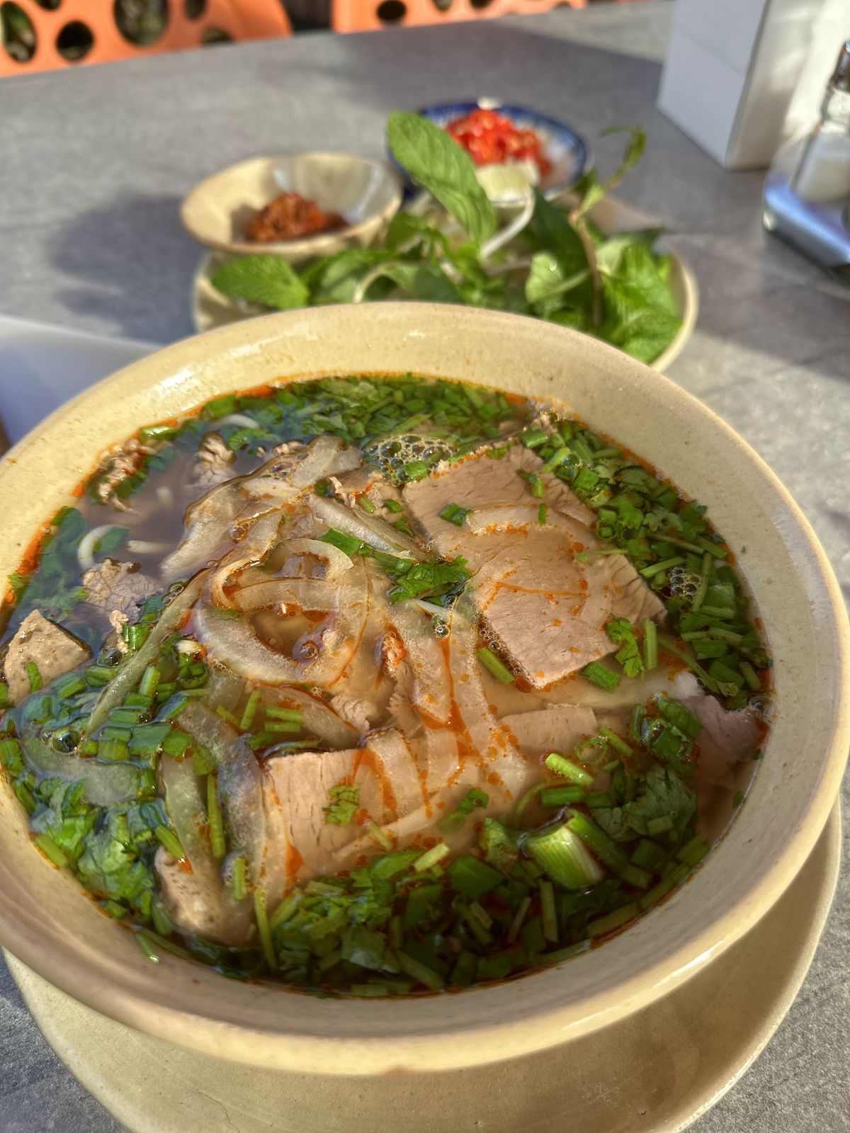 Bun bo Hue Vietnamese spicy noodle soup Dubai
