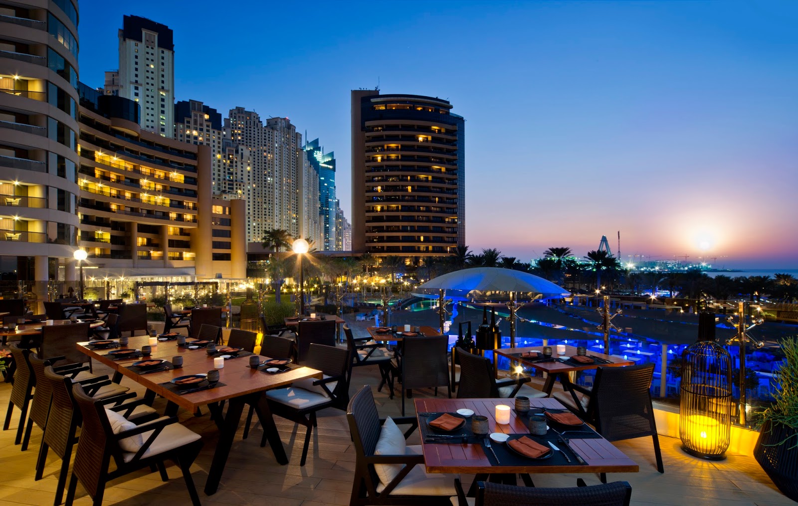 Zengo Dubai Marina modern Asian restaurant interior
